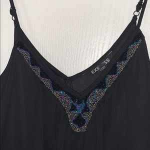 EXPRESS Trapeze Dress with Beading